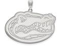 14k White Gold Logoart University Of Florida Extra Large  Pendant