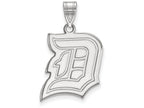 14k White Gold Logoart Duquesne University Large Pendant