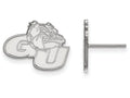 14k White Gold Logoart Gonzaga University Small Post Earrings