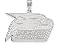 14k White Gold Logoart Georgia Southern University Large Pendant