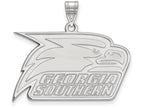 14k White Gold Logoart Georgia Southern University Large Pendant