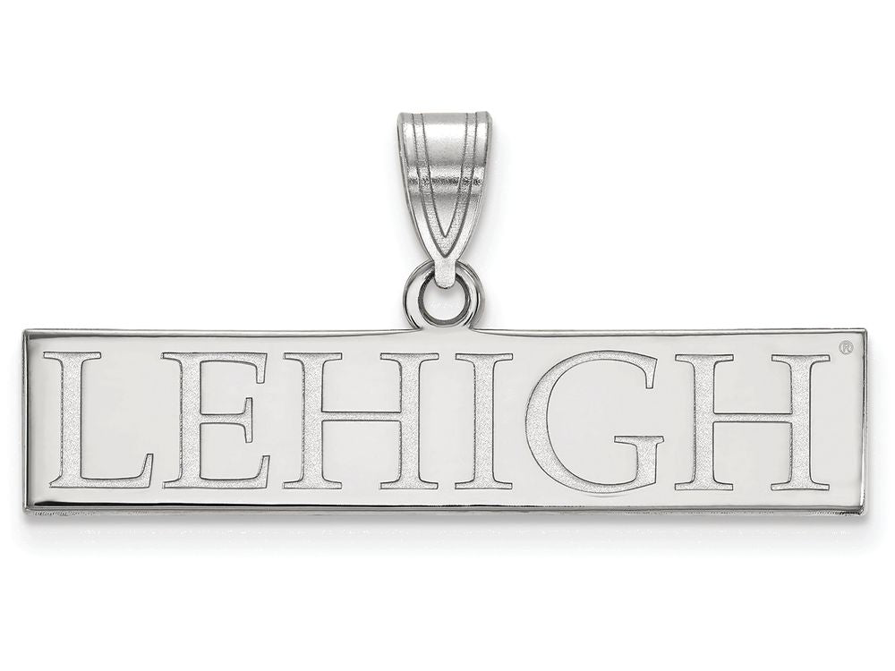 14k White Gold Logoart Lehigh University Large Pendant