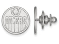14k White Gold Nhl Logoart Edmonton Oilers Lapel Pin