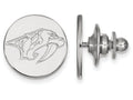 14k White Gold Nhl Logoart Nashville Predators Lapel Pin