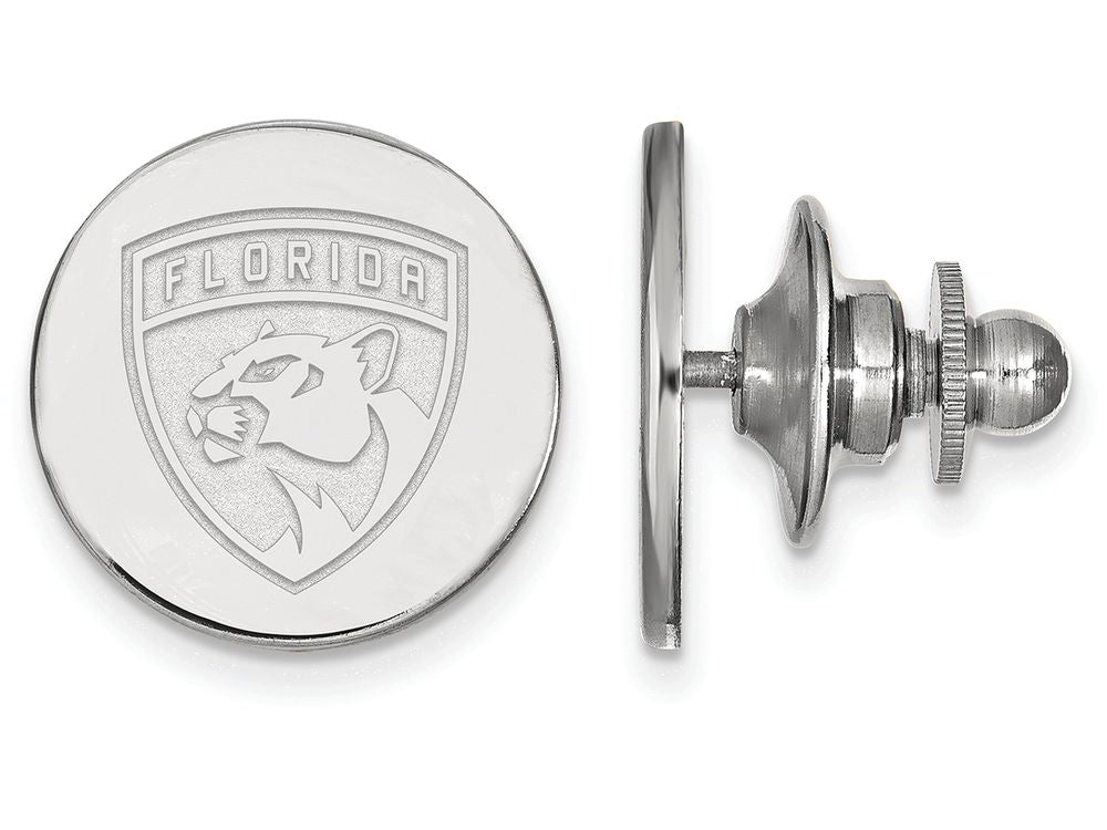 Logoart Nhl 14k White Gold Florida Panthers Lapel Pin