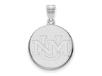 14k White Gold Logoart University Of New Mexico Large Pendant
