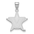 14k White Gold Logoart Vanderbilt University Large Pendant