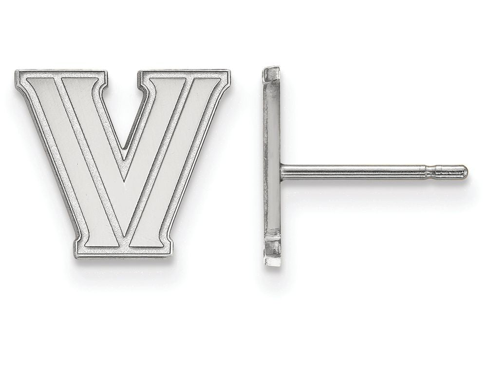 14k White Gold Logoart Villanova University Extra Small Post Earrings