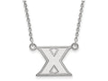 14k White Gold Logoart Xavier University Small Pendant Necklace
