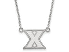 14k White Gold Logoart Xavier University Small Pendant Necklace