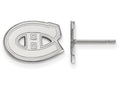 14k White Gold Nhl Logoart Montreal Canadiens Extra Small Post Earrings