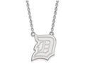 14k White Gold Logoart Duquesne University Large Pendant Necklace