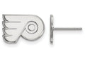14k White Gold Nhl Logoart Philadelphia Flyers Extra Small Post Earrings