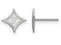 14k White Gold Logoart Furman University Extra Small Post Earrings