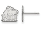 14k White Gold Logoart Northern Illinois University Extra Small Post Earrings