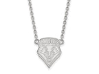 14k White Gold Logoart University Of New Mexico Large Pendant Necklace
