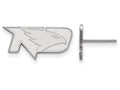 14k White Gold Logoart University Of North Dakota Extra Small Post Earrings
