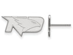 14k White Gold Logoart University Of North Dakota Extra Small Post Earrings