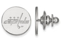 14k White Gold Nhl Logoart Washington Capitals Lapel Pin