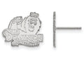 14k White Gold Logoart Old Dominion University Small Post Earrings