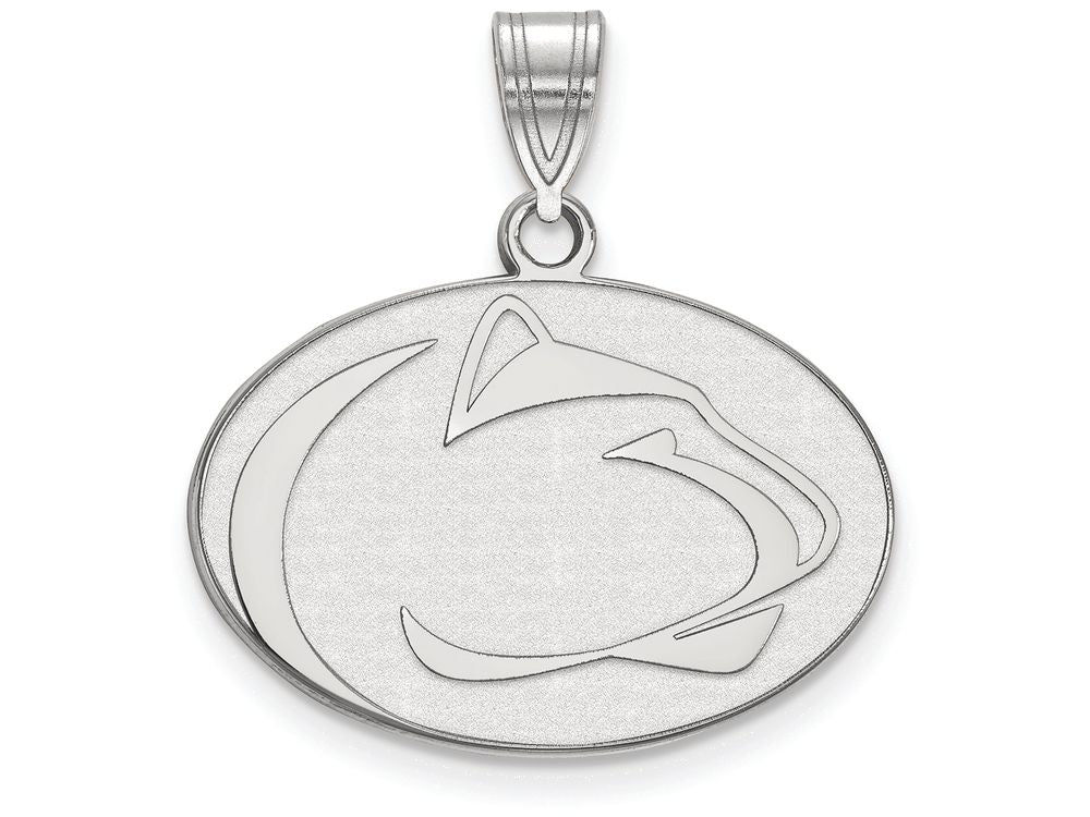14k White Gold Logoart Penn State University Medium Pendant