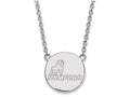 14k White Gold Logoart Samford University Large Pendant Necklace