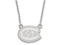 14k White Gold Logoart St. Cloud State Small Pendant Necklace