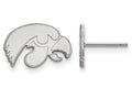 14k White Gold Logoart University Of Iowa Extra Small Post Earrings