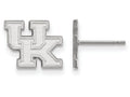14k White Gold Logoart University Of Kentucky Extra Small Post Earrings