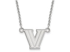 14k White Gold Logoart Villanova University Small Pendant Necklace