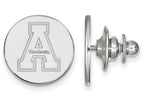 14k White Gold Logoart Appalachian State University Lapel Pin
