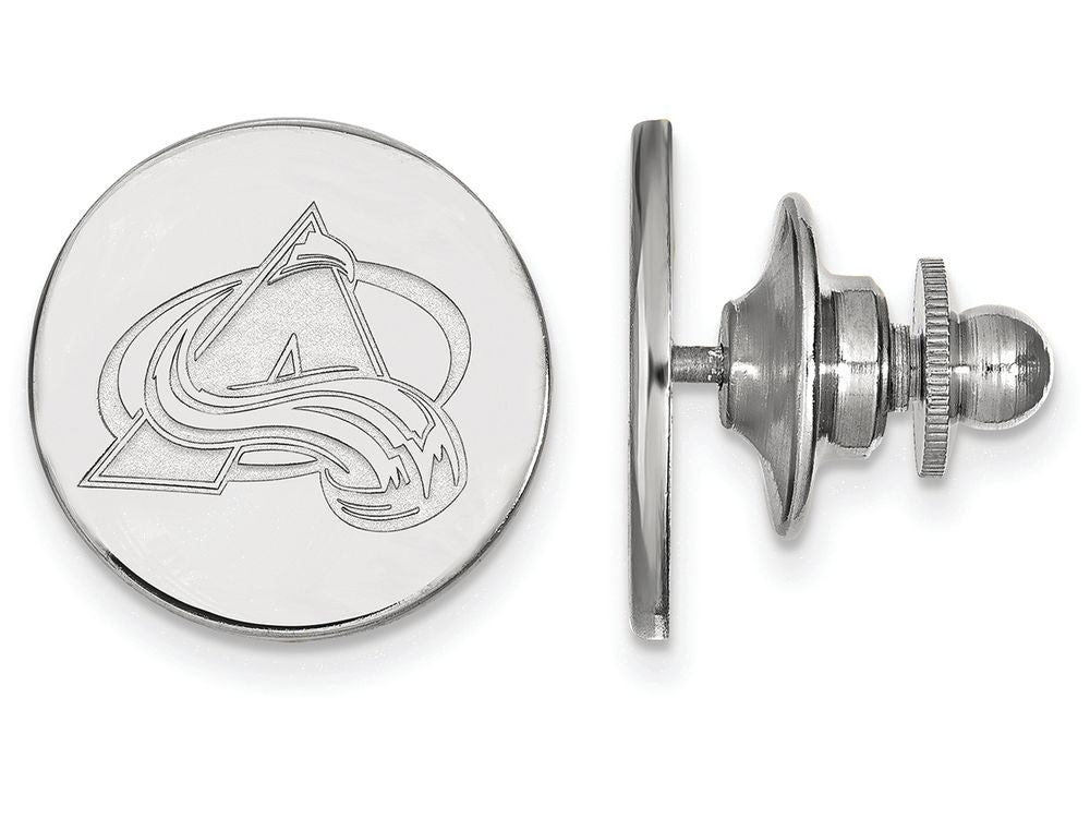 14k White Gold Nhl Logoart Colorado Avalanche Lapel Pin