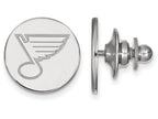 14k White Gold Nhl Logoart St. Louis Blues Lapel Pin