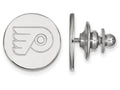 14k White Gold Nhl Logoart Philadelphia Flyers Lapel Pin