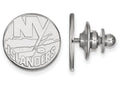 14k White Gold Nhl Logoart New York Islanders Lapel Pin