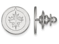 14k White Gold Nhl Logoart Winnipeg Jets Lapel Pin