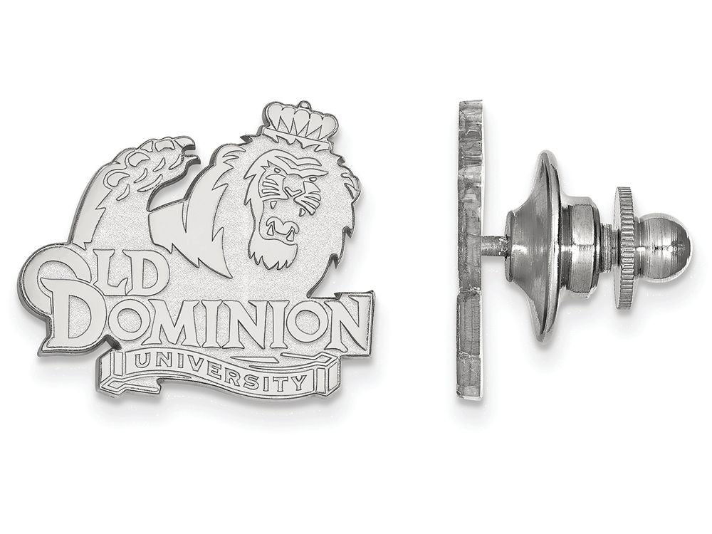 14k White Gold Logoart Old Dominion University Lapel Pin