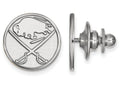 14k White Gold Nhl Logoart Buffalo Sabres Lapel Pin