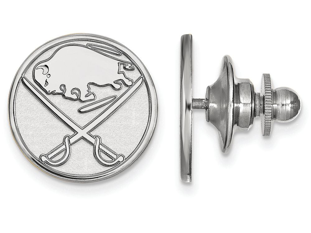 14k White Gold Nhl Logoart Buffalo Sabres Lapel Pin