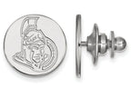 14k White Gold Nhl Logoart Ottawa Senators Lapel Pin