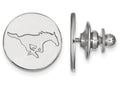 14k White Gold Logoart Southern Methodist University Tie Tac