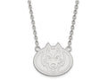 14k White Gold Logoart St. Cloud State Large Pendant Necklace