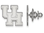 14k White Gold Logoart University Of Houston Lapel Pin