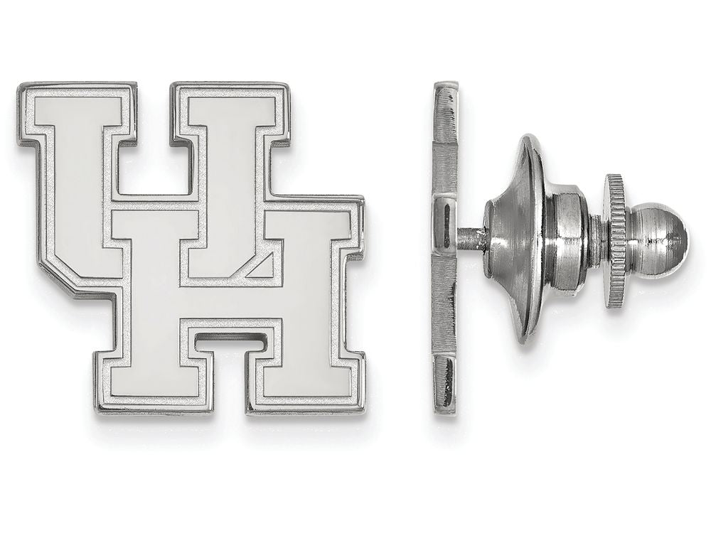 14k White Gold Logoart University Of Houston Lapel Pin