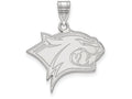 14k White Gold Logoart University Of New Hampshire Large Pendant