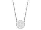 14k White Gold Logoart University Of New Mexico Large Pendant Necklace