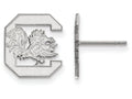 14k White Gold Logoart University Of South Carolina Small Post Earrings