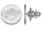 14k White Gold Nhl Logoart Minnesota Wild Lapel Pin