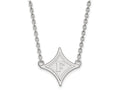 14k White Gold Logoart Furman University Large Pendant Necklace
