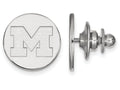 14k White Gold Logoart Michigan (univ Of) Tie Tac